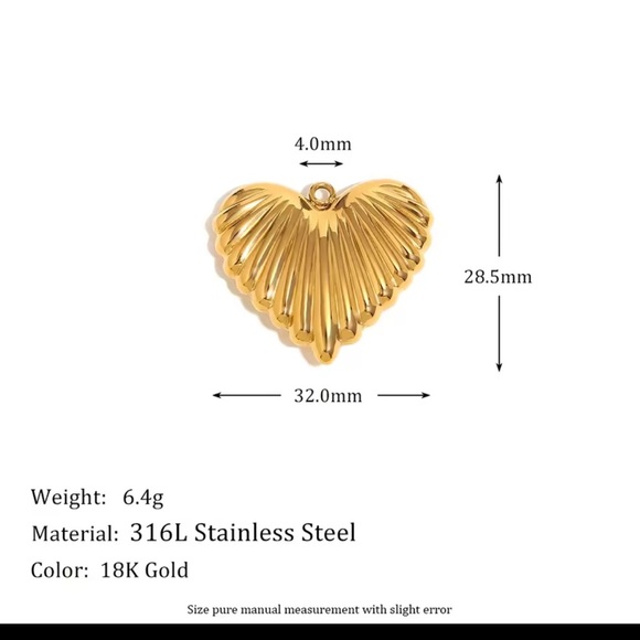 Pearl Flower Heart Series Pendants Stainless Steel Waterproof - Picture 10 of 12